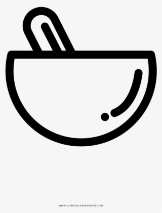 Mortar And Pestle Coloring Page - Line Art #8057619