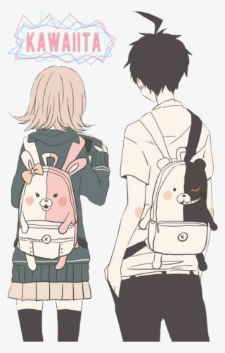 Couple Sticker - Chiaki Nanami And Hajime Hinata #8058225