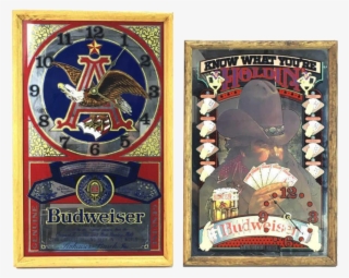 Vintage Budweiser Advertising Clocks - Emblem #8059327