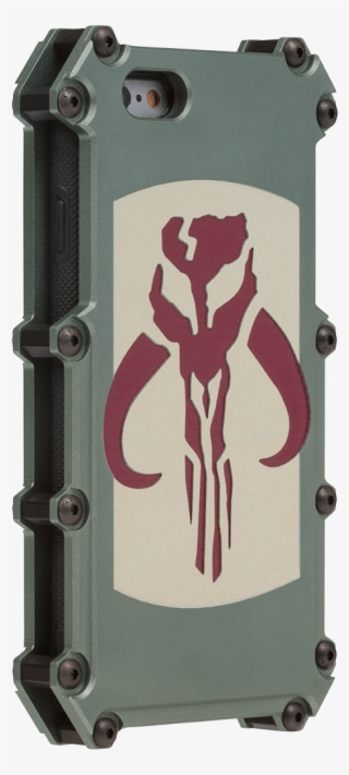Tantrum Cases Mandalorian Emblem Phone Case, Back 3/4 - Mandalorian Skull #8059479