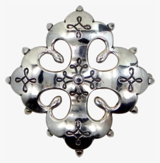 Vintage Kalevala Koru Sterling Silver Viking Shield - Cross #8059648