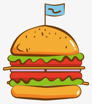 Burger Fast Food Cuisine Png And Vector Image #8060620