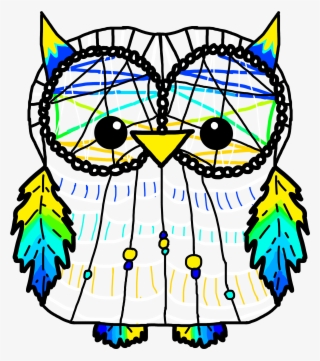 Owl Fteowl Dream Catcher Dreamcatcher Blue Yellow Freet #8060924