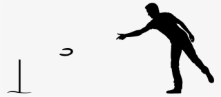 Hufeisenwerfen - Throwing Horseshoe Silhouette #8061676