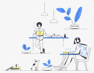 Illustration Of People Reading - Diagram #8061835