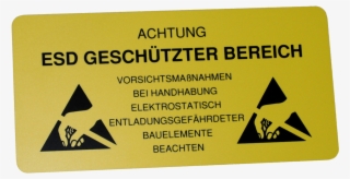 Esd Warning Signs, Monolingual - Esd #8062753