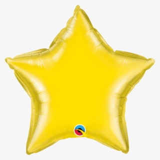 Yellow Star Shaped 20'' Foil Decorator Balloon - Love #8063552
