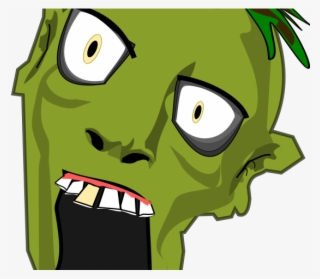 Head Clipart Zombie - Cartoon Zombie Head Transparent #8064469