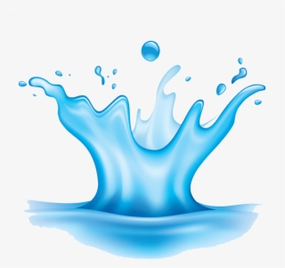 Liquid Clipart Blue Splash - Clip Art #8064646