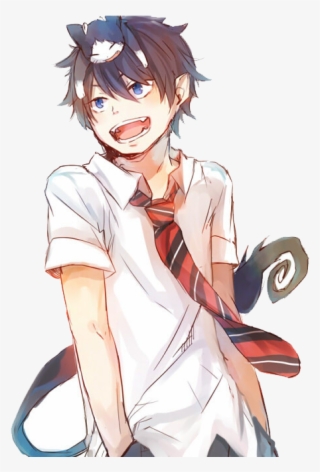 Rin Also Has A Demon Familiar Cat Sith, Kuro, Who Was - Cute Blue Exorcist Rin #8065682