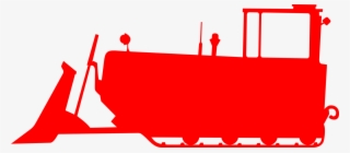 Bulldozer Tractor Agriculture Heavy Machinery - Red Bulldozer #8065754