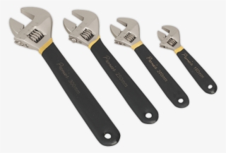 Adjustable Wrench Set 4pc Ni-fe Finish - Iron #8065851