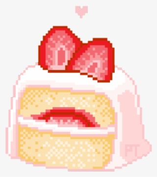 Pixel Clipart Cake - 8 Bit Food Transparent #8066568