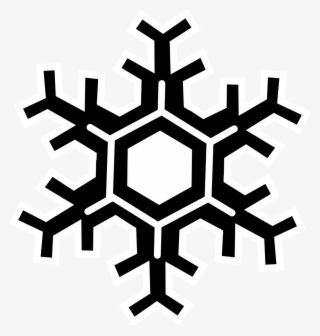 Vector - Black Snowflake Transparent Background #8067179