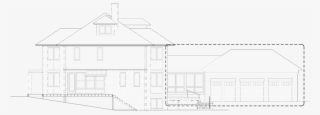 The Problem- The Proposed Large Shingled Roof Of The - Technical Drawing #8068047