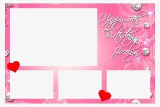 Birthday Photo Booth Layout - Heart #8068491