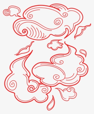 Pintado A Mano Puntos Líneas Nubes Png E Imagen Vectorial - Illustration #8068530