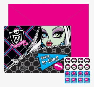 Monster High Post Card Invitations 8 Ct Invites Girls - Monster High Invitations #8068615