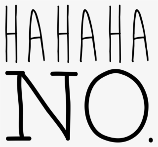 Hahaha No Women's Printed Tank - Line Art #8068834