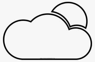 Cloud Sun Coloring Page - Heart #8069221