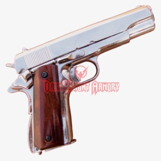 45 Caliber Automatic Pistol Nickel Finish - Starting Pistol #8069248