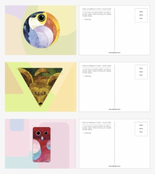 Animals Postcards Design - Collage #8070662 Animals Postcards Design - Collage #8070662