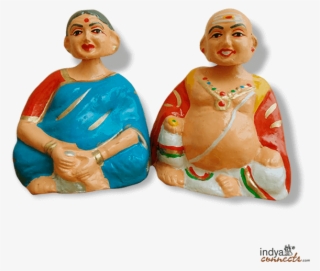 Tanjore Chettiar Doll - Chettiar Bommai Png #8070796