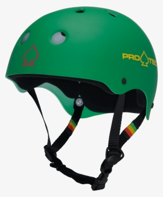 Rubber Rasta Green - Protec The Classic Helmet #8071026