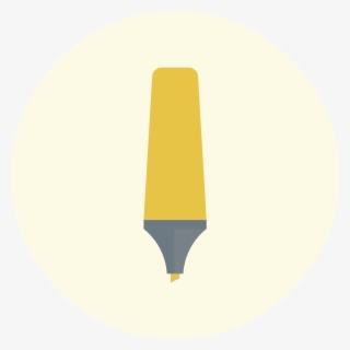 Highlighter, Stationery, Writting Tool Icon, Writting - Circle #8071290