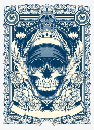 Fashion Trend Photography Material Royalty Free T Shirt - Antique Vintage Playing Card Back #8072911