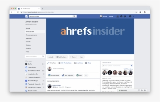 Ahref's Facebook Group - Ahrefs #8073091