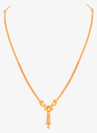 Gleam Style Studded Gold Necklace - Necklace #8074749