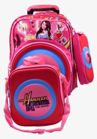 Ensemble Sac Trollet Et À Dos Hannah Montana Trousse - Hannah Montana #8075509