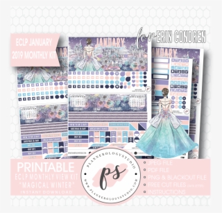 Magical Winter January 2019 Monthly View Kit Digital - Poster #8075715