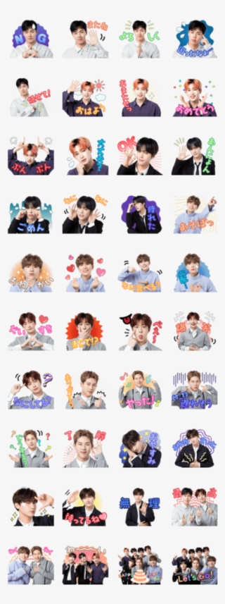 Lineスタンプレビュー - Monsta X Sticker Line #8078051