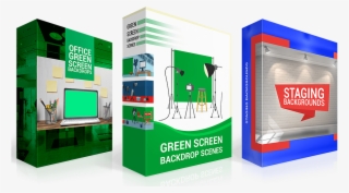 Green Screen Backdrop Scenes - Graphic Design #8081606