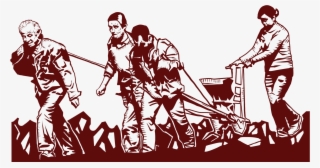 Simple Plain Dark Red Workers Labor Day Holiday Elements - Labour Day #8082374