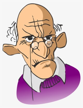 The Angry Patient - Cartoon Grumpy Old Man #8082783