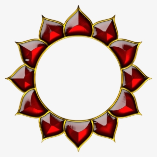 Chakra, Lotus, Yantra, Spiritual, Design, Red, Glass - Chakra Png Hd Clipart #8082947
