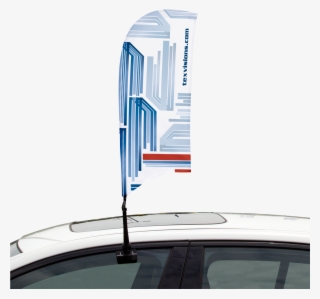 Car Bowflag® Shown In Concave Shape - Car #8083200