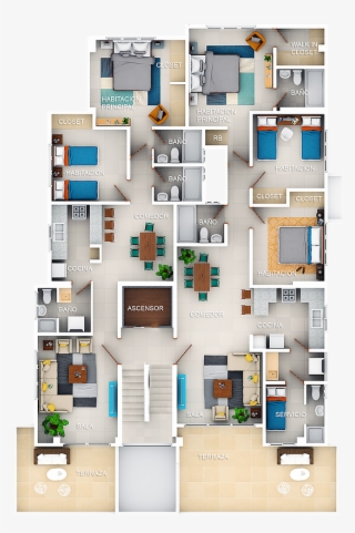 Planta 3dfinal - Floor Plan #8083462