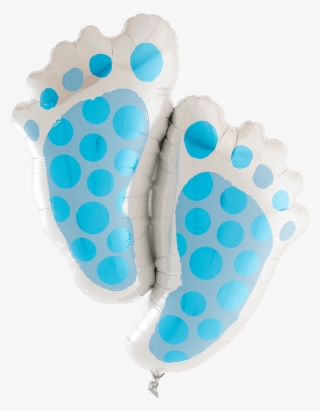 Baby Feet Blue Supershape - Polka Dot #8085201