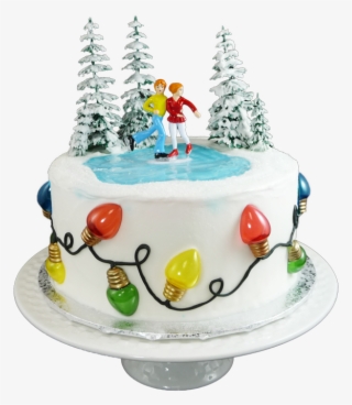 Christmas Lights Cake - Christmas Tree #8087831