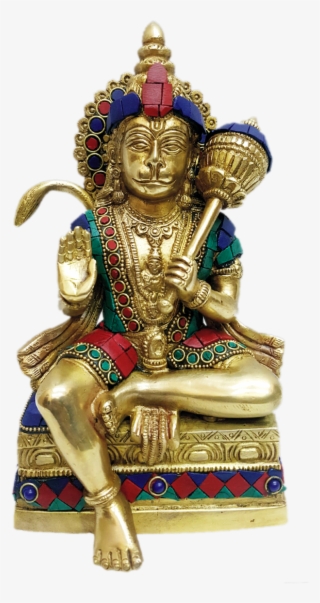 Suryaputra Hanuman The Protector Turquoise Stone Work - Statue #8088830