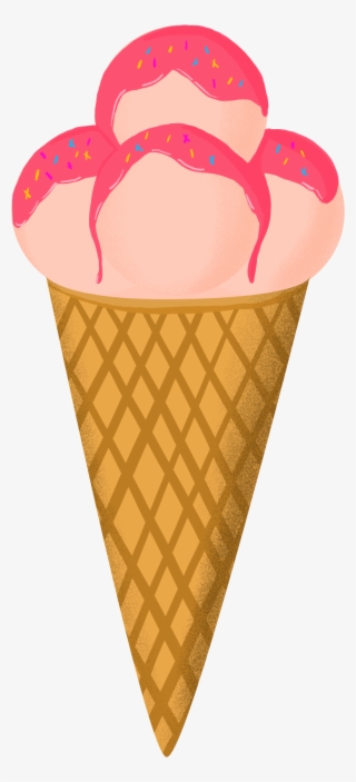 Ice Cream Food Decorative Elements Png And Psd - Ice Cream Cone #8089246