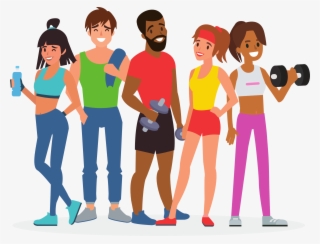 Fitness Clipart Group Fitness - Workout Group Transparent #8089823