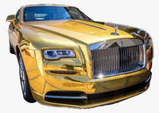 Gold Car Bently Rich - Gold Luxury Car Png #8092332
