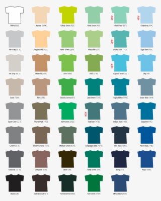 Some Items Are Not Available In Certain Colors - Gildan Swatch Card 2016 #8092385