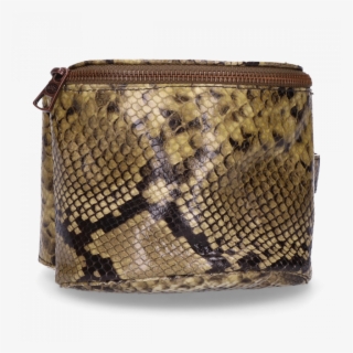 Hip Bag Snake Printed Leather Green - Heuptasje Fred De La Bretoniere #8092551