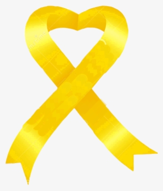 Yellow Endometriosis Ribbion Yellowribbion Awareness - Heart #8093321